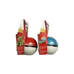 Mega Pokemon Building Set Kids OS Multicolor New Sprigatito Chewtle Ball Bundle